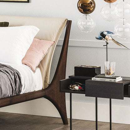 Nelson Bed - Burnt Oak Frame