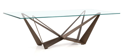 Skorpio Glass Dining Table - 118 In