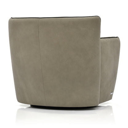 Tulip Swivel Chair - Clay Leather