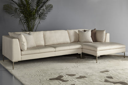 Inspiration Sectional - Grey Leather