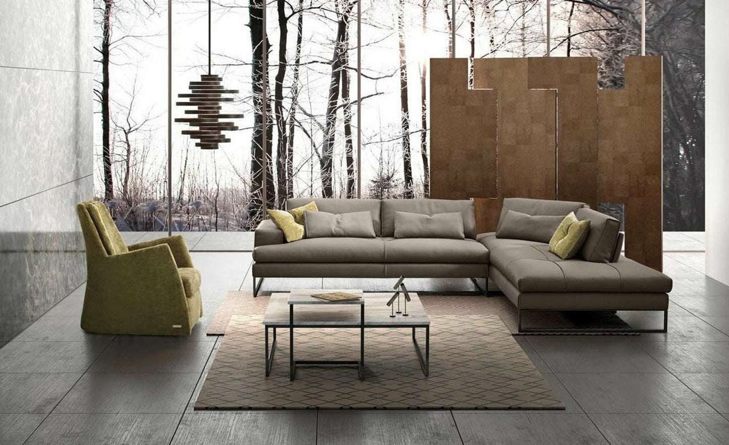 Sunset 4 Pc Sectional - Taupe