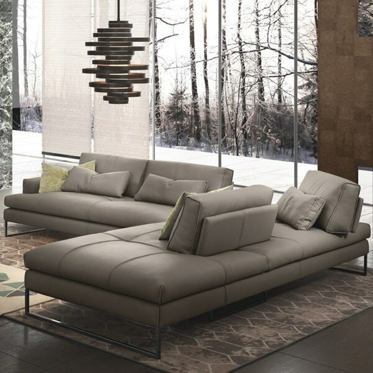 Sunset 4 Pc Sectional - Taupe