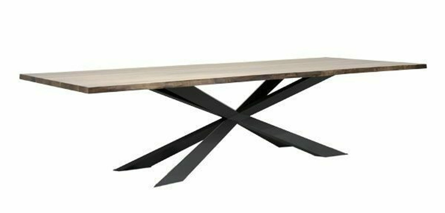 Spyder Dining Table - Walnut/Graphite/94.5