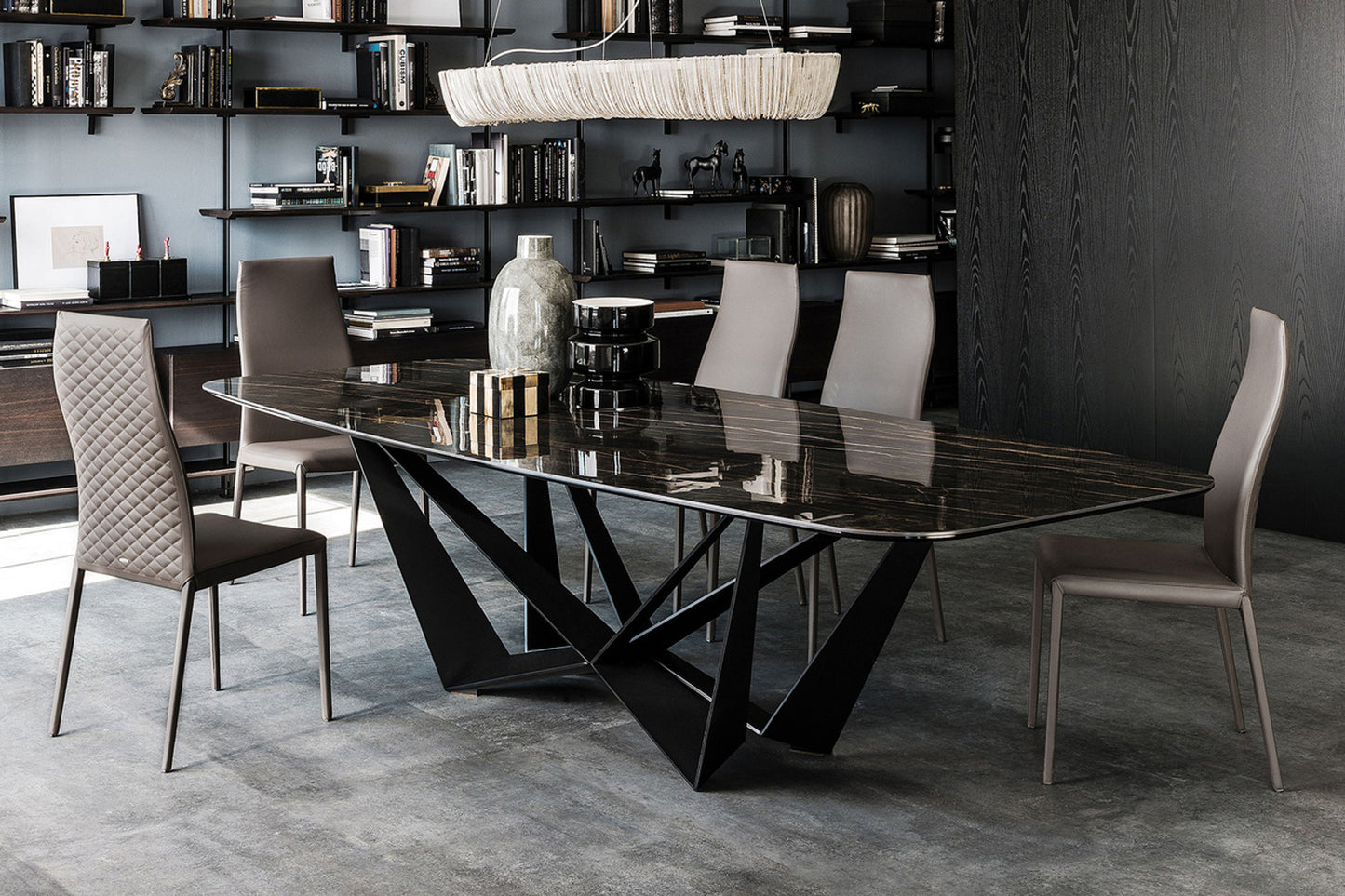Skorpio Keramik Dining Table - 118 In