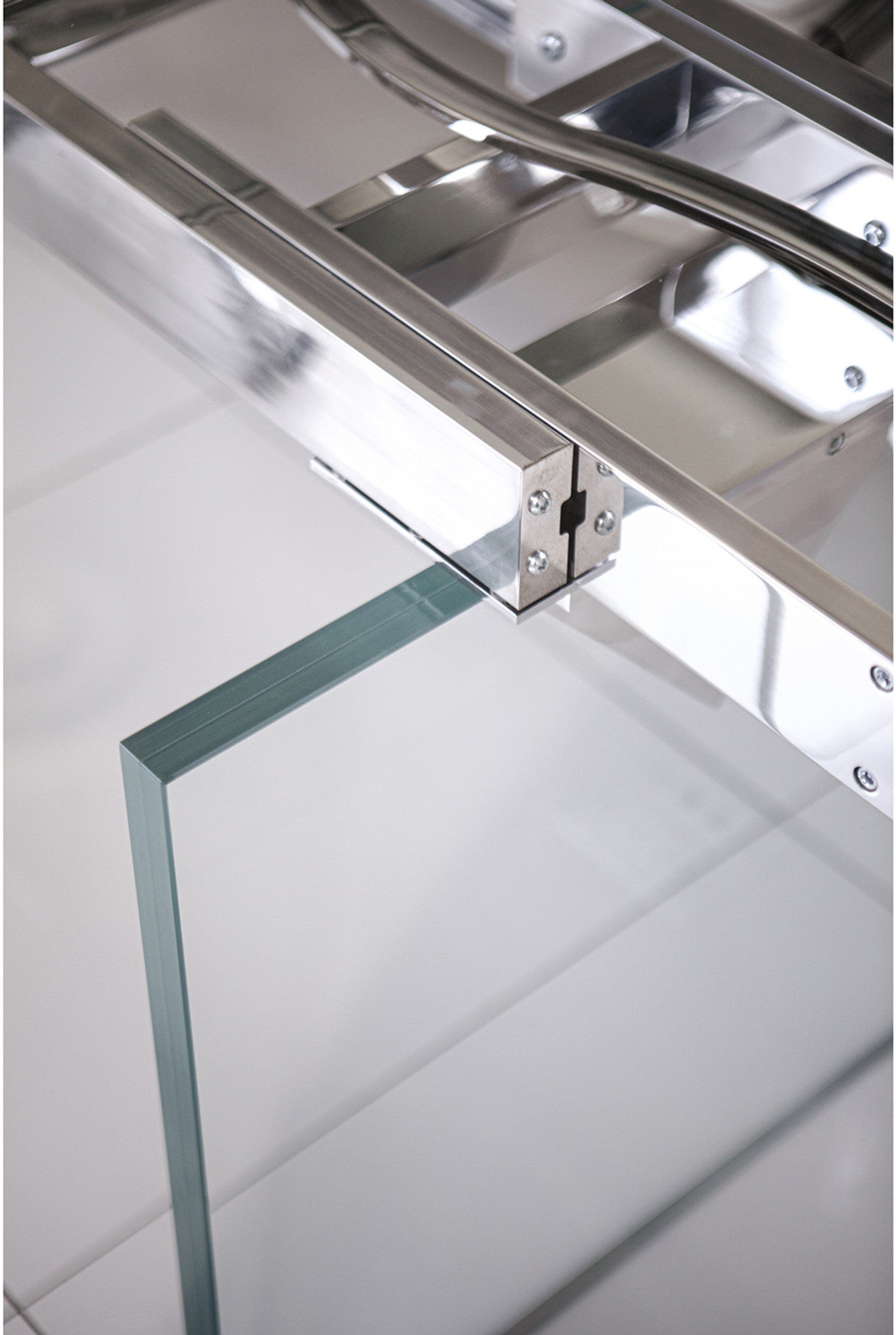 Quasar Extension Dining Table - Glass