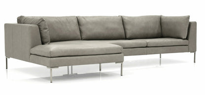 Inspiration Sectional - Grey Leather