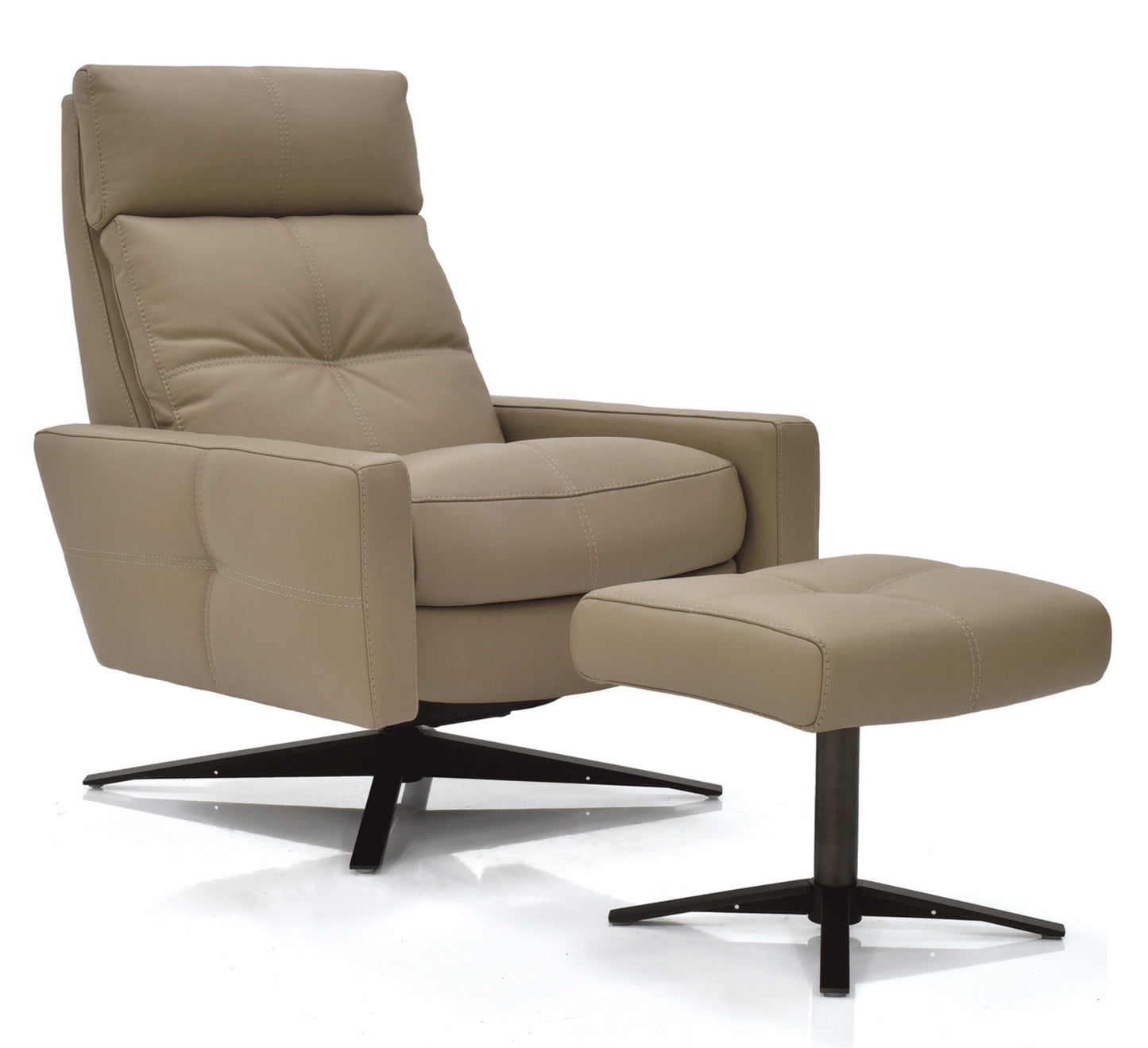 Rainier Comfort Air Chair & Ottoman - Burnished Bronze