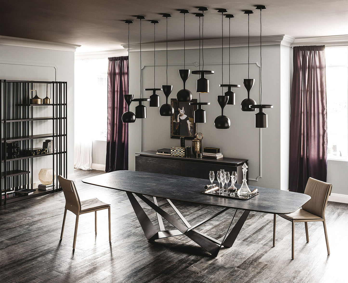 Skorpio Keramik Dining Table - 94.5 In