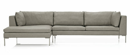Inspiration Sectional - Grey Leather
