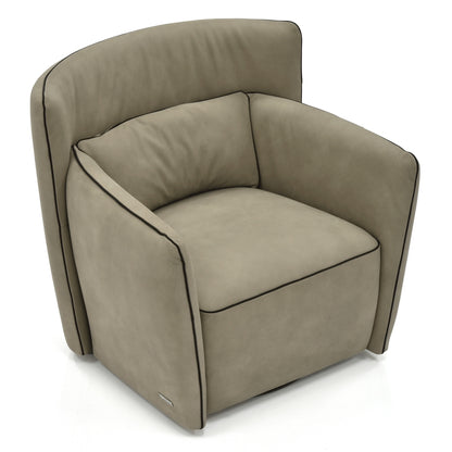 Tulip Swivel Chair - Clay Leather