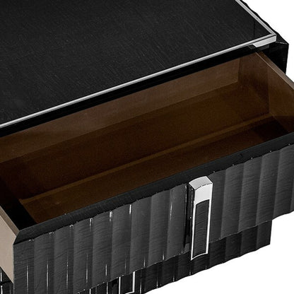 Red Carpet 3-Drawer Nightstand - Black Pearl