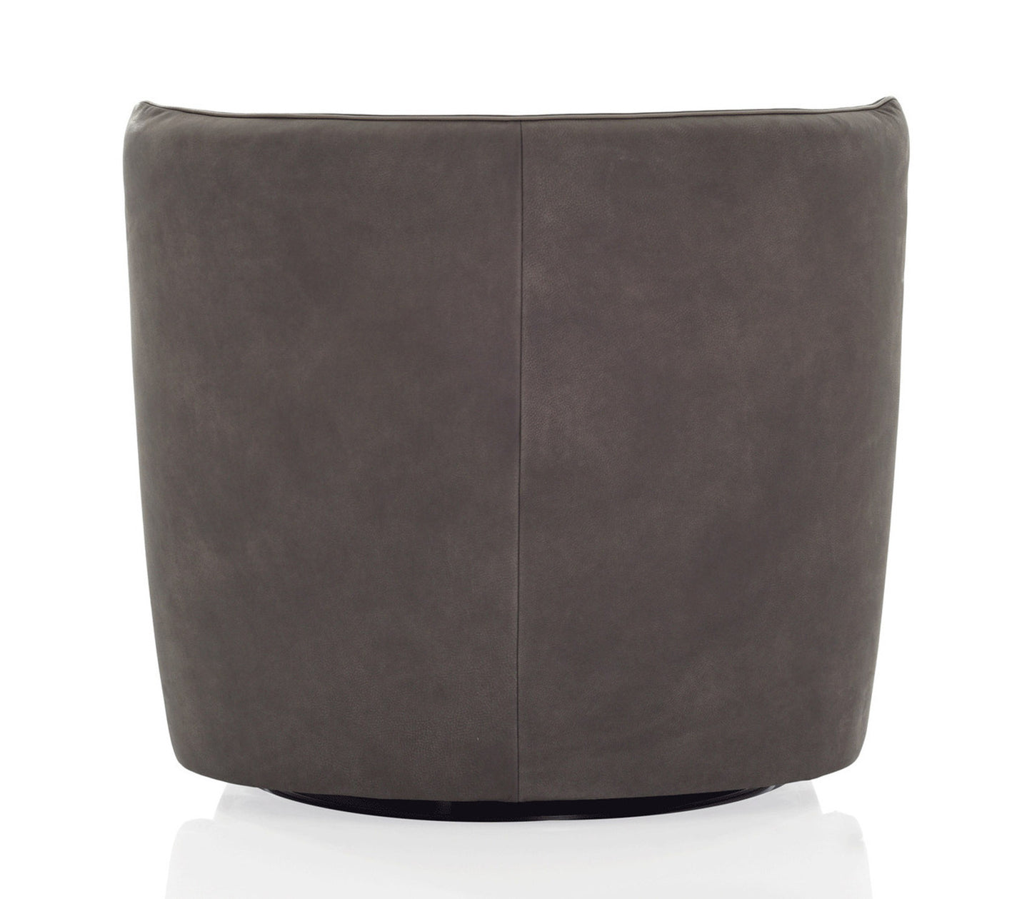 Tulip Swivel Chair - Taupe Leather
