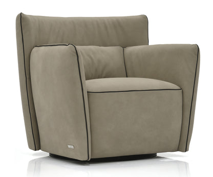 Tulip Swivel Chair - Clay Leather