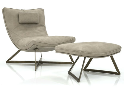 Scarlett Chair & Ottoman w/ Headrest