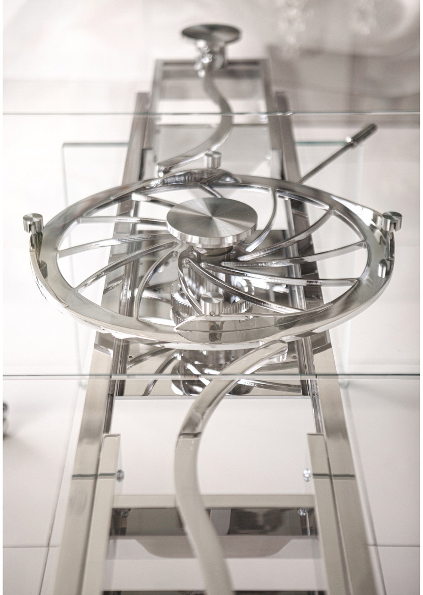 Quasar Extension Dining Table - Glass