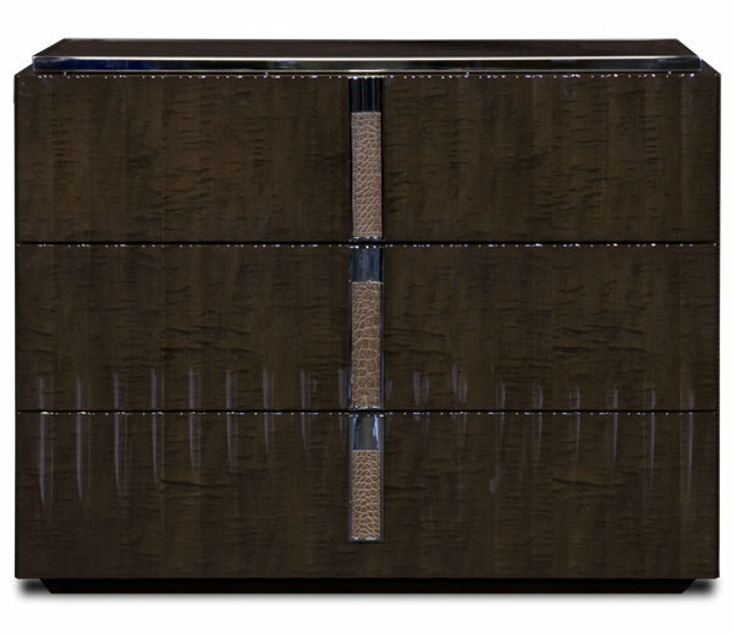 Red Carpet 3-Drawer Nightstand - Bruno Gloss