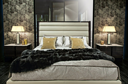 Black & More Bed - Black Leather