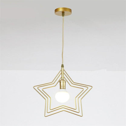 Multi Star Shaped Modern Pendant Lighting Metal Pendant Lighting