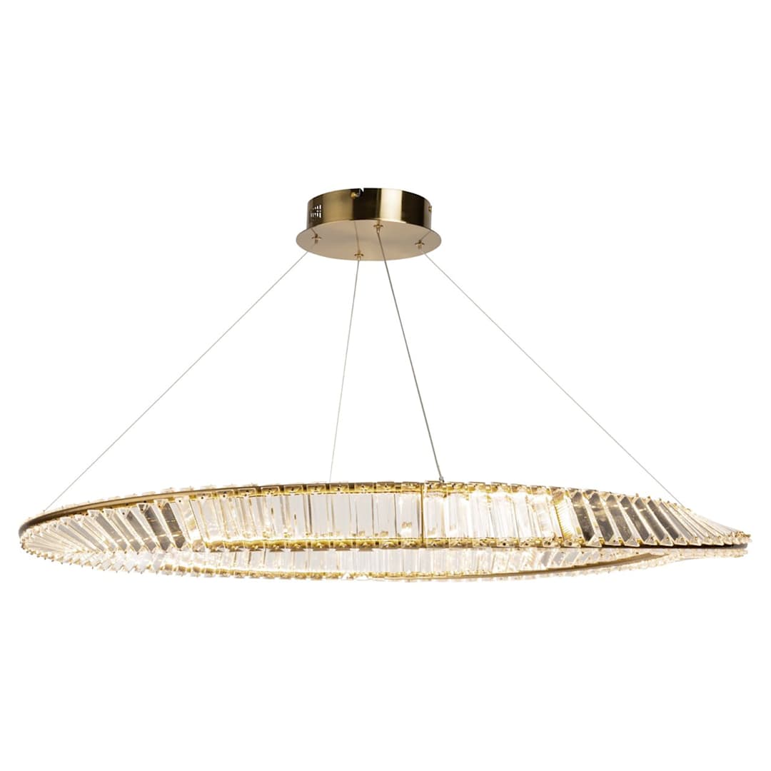 Stella 40" Wide Crystal Ring Chandelier