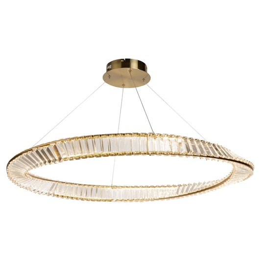 Stella 40" Wide Crystal Ring Chandelier
