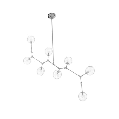 Fairfax Ave. 8 Light 78" Wide Abstract Chandelier with Hand-Blown Glass Shades