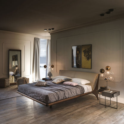 Nelson Bed - Burnt Oak Frame