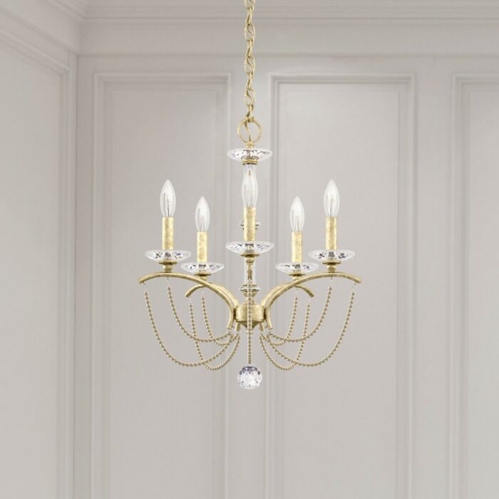 Priscilla 5-Light Chandelier in Heirloom Gold