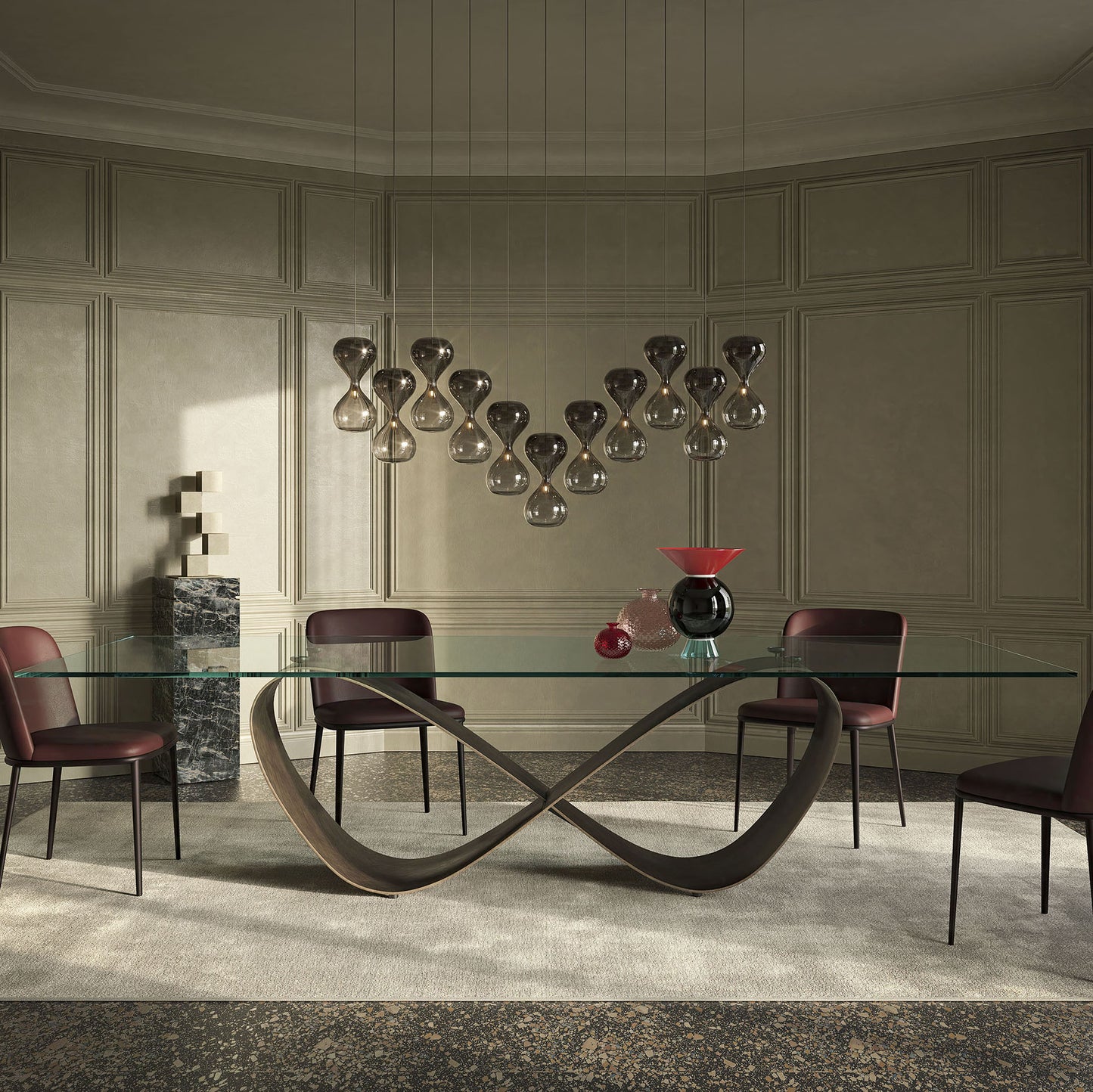 Butterfly Dining Table - 118 In/Shaped