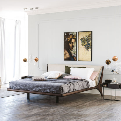 Nelson Bed - Burnt Oak Frame