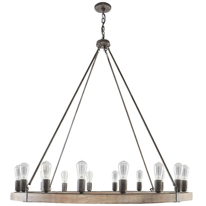 16 Light 48" Wide Ring Chandelier