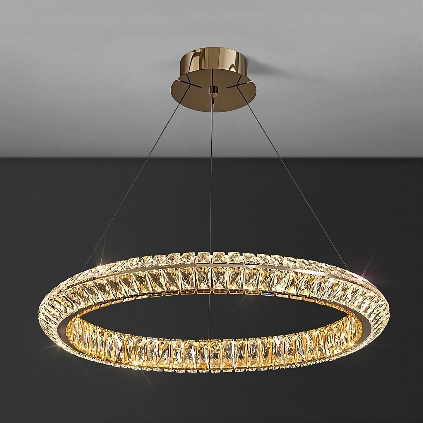 Bacci Crystal Modern Ceiling Light Fixture