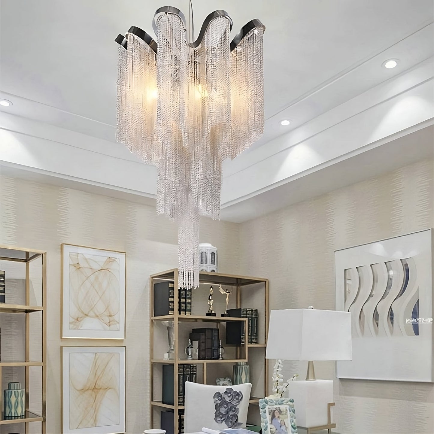 Cadena Chain Tassel Ceiling Light Fixture