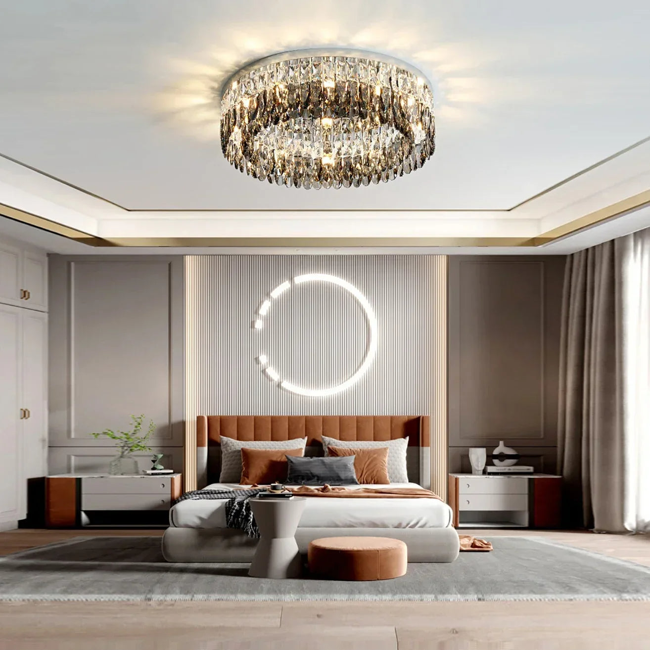 Giano Crystal Ceiling Light