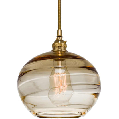 Coppa 35" Wide Artisan Crafted Optic Glass 11 Light Pendant