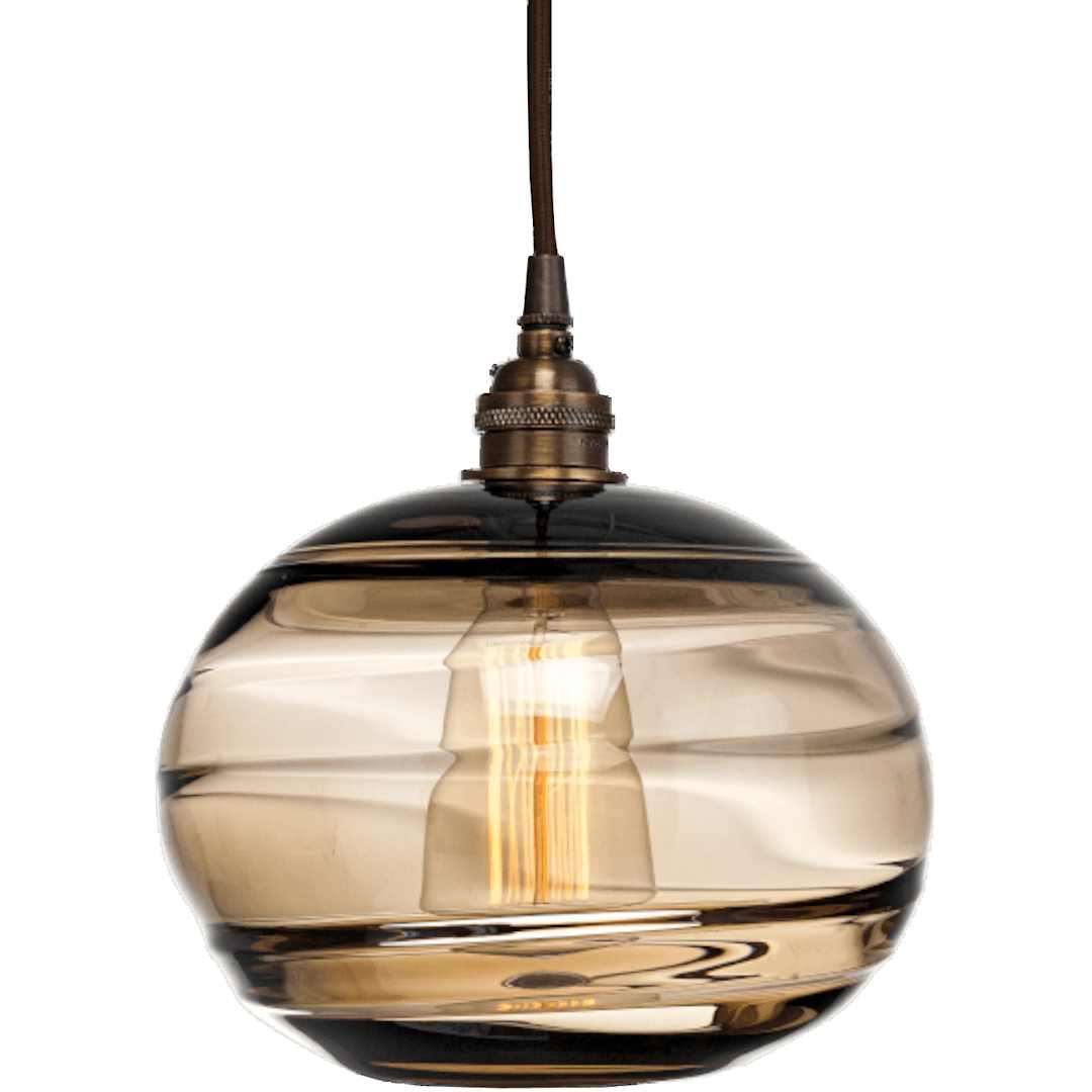Coppa 20" Wide Artisan Crafted Optic Glass 3 Light Pendant