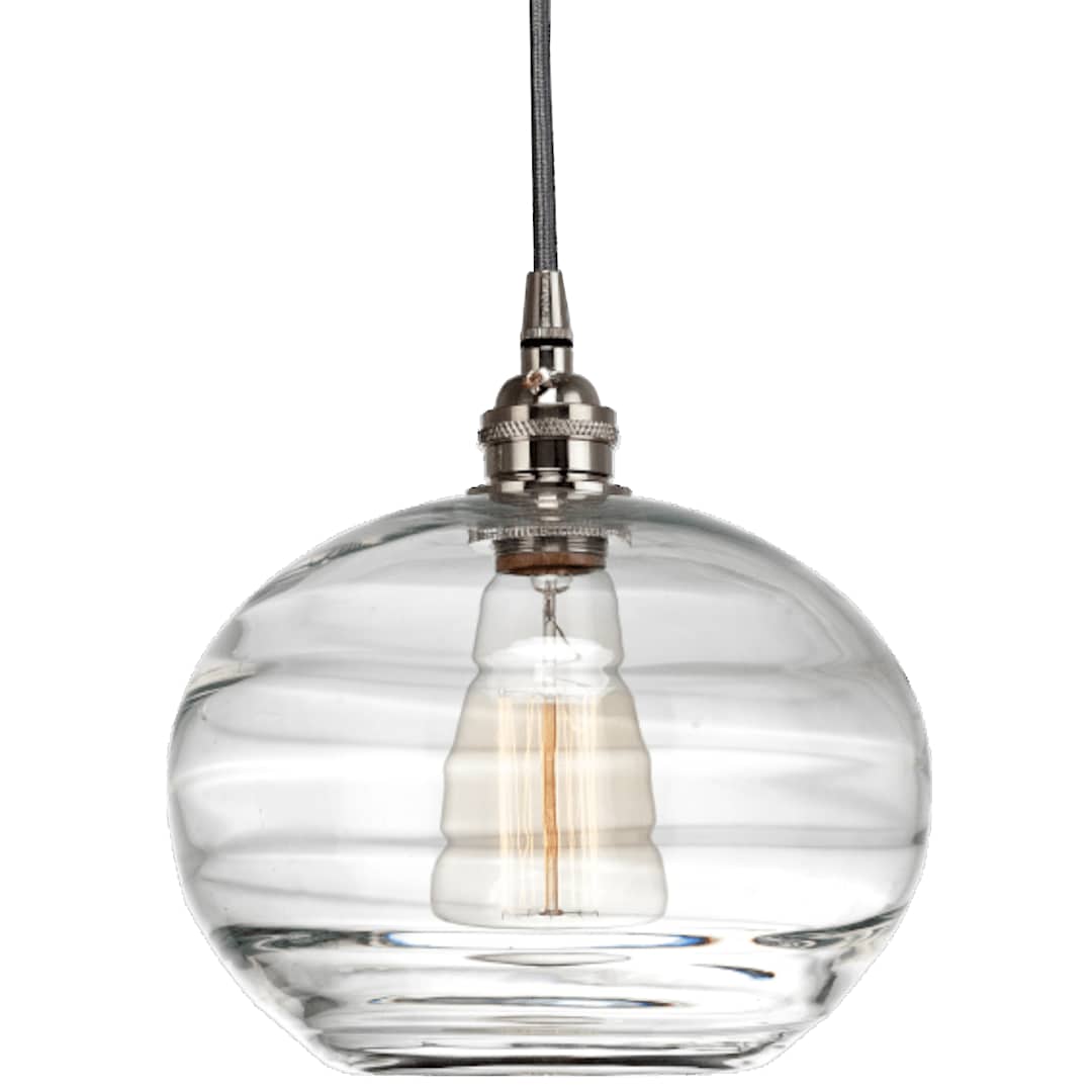Coppa 29" Wide Artisan Crafted Optic Glass 9 Light Pendant