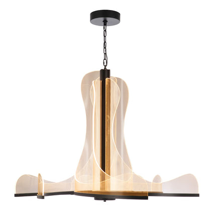 Estrella 6 Light 48" Wide LED Abstract Chandelier