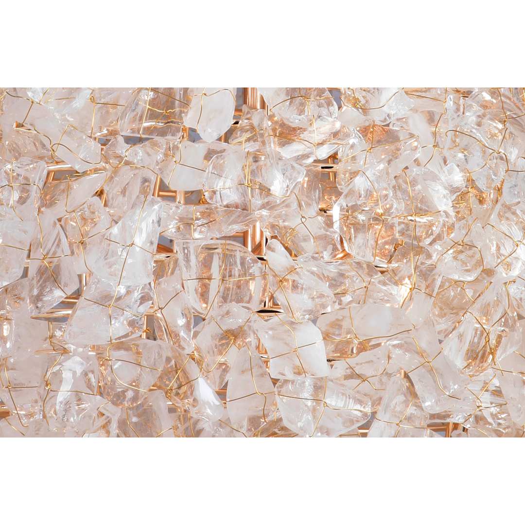 Roxx 14" Wide Crystal Pendant