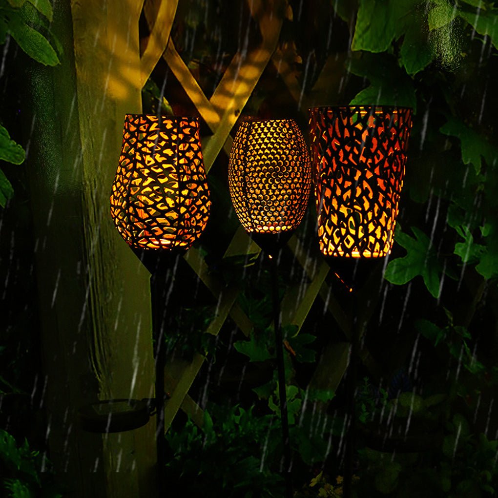 Creative Vintage Solar Outdoor Post Lights LED Garden Lights Pole Lamp Patio Lights