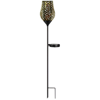 Creative Vintage Solar Outdoor Post Lights LED Garden Lights Pole Lamp Patio Lights