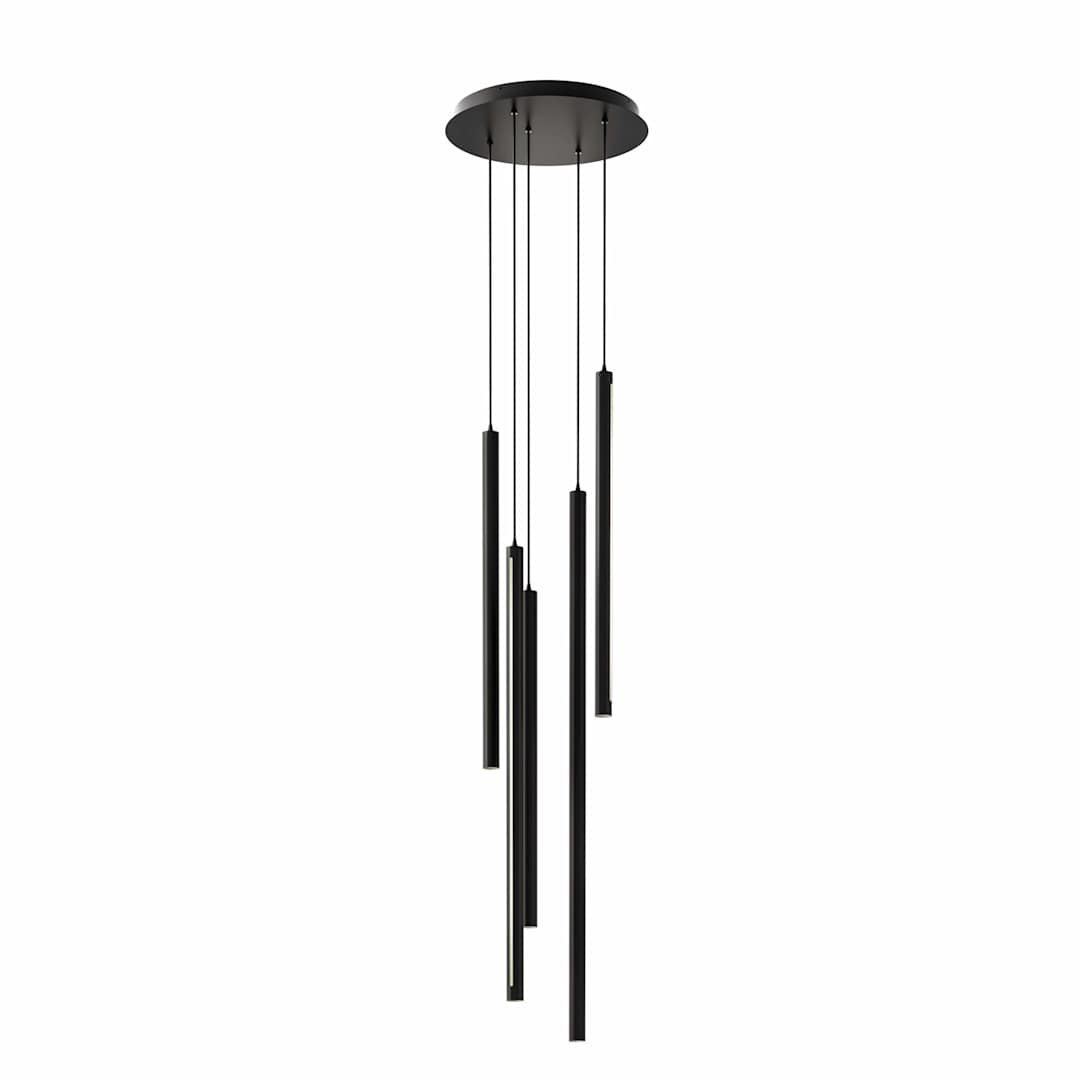 22" Wide 5 Light LED Multi Light Pendant