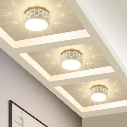 Globe Flush Mount Drum Light Hallway Entryway LED Ceiling Light