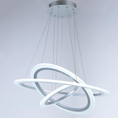 3-Ring Modern Mid Century Chandelier