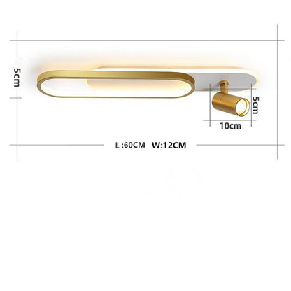 Spotlight Rectangles Metal Modernist Style Design Flush Mount Lighting LED Ceiling Light