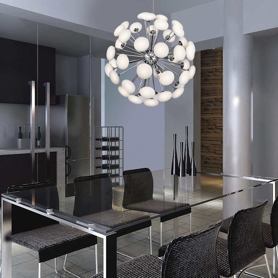 Kotton 49 Light 24" Wide LED Globe Chandelier