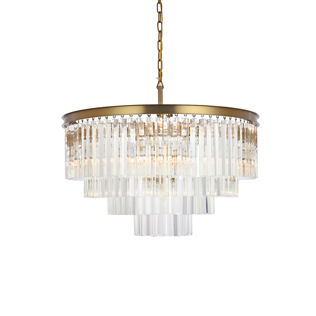Sydney 17 Light 32" Wide Crystal Waterfall Chandelier