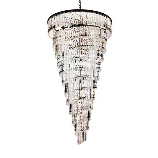 Sydney 58 Light 48" Wide Crystal Waterfall Chandelier