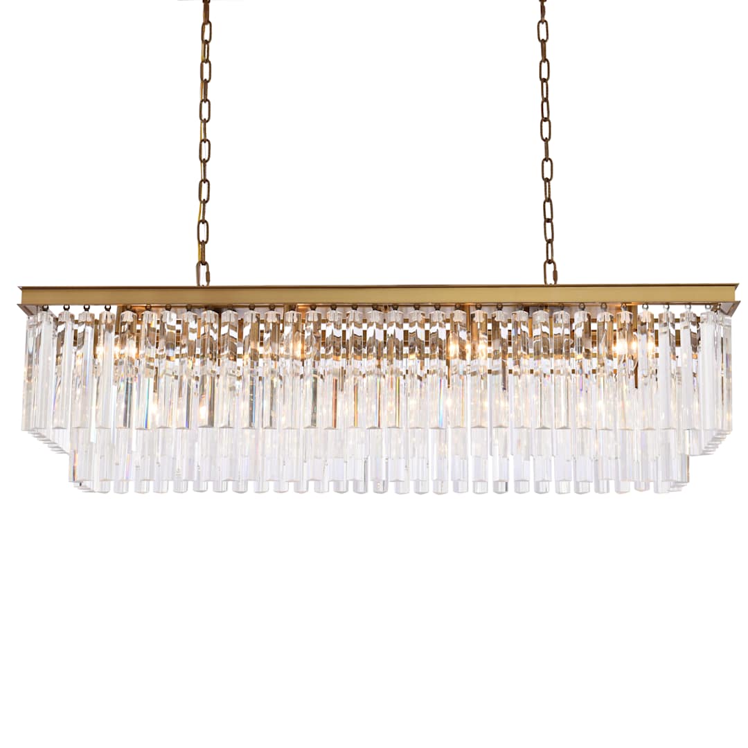 Sydney 12 Light 50" Wide Crystal Waterfall Chandelier