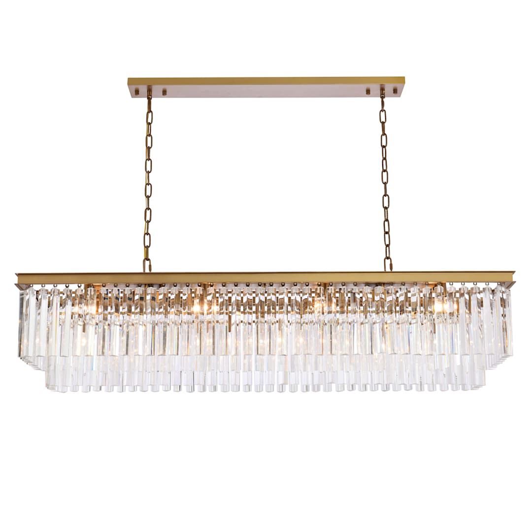 Sydney 12 Light 60" Wide Crystal Waterfall Chandelier