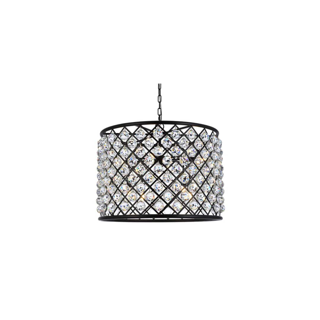 Madison 8 Light 28" Wide Crystal Drum Chandelier with Clear Royal Cut Crystals